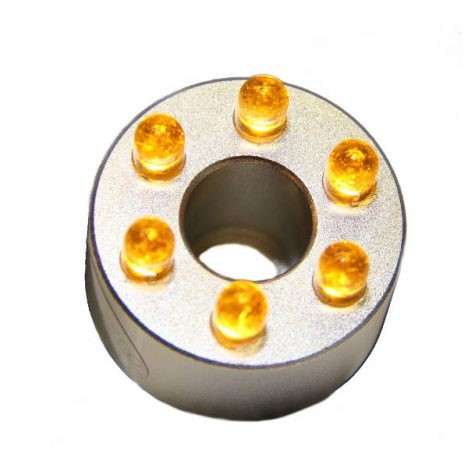 LED ring gul 6 dioder med transformator