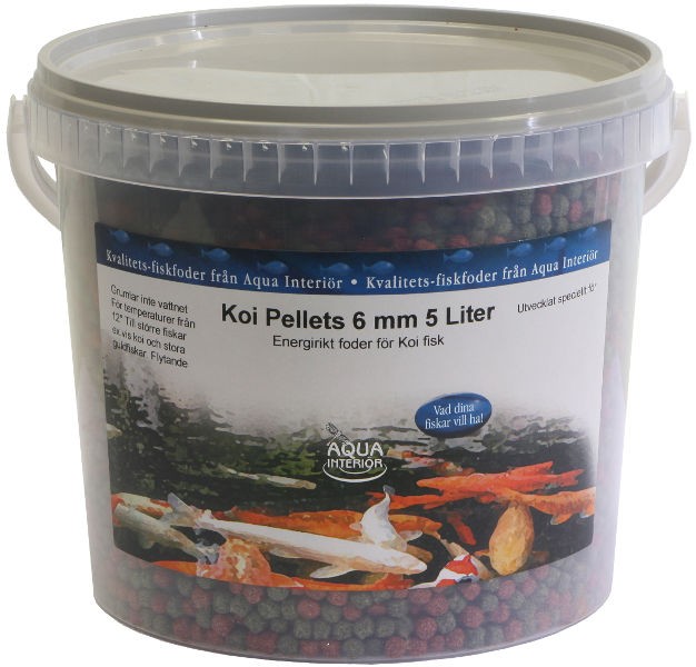 Koi pellets 6 mm 10,7 liter fiskfoder  3300 g