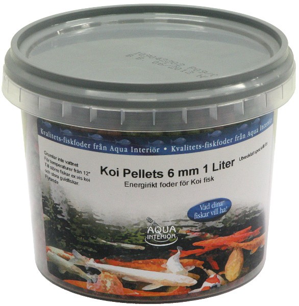 Koi pellets 6 mm 1 liter fiskfoder   325 g