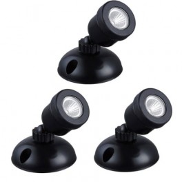 LED spot 1 W varmvita dioder 3-pack