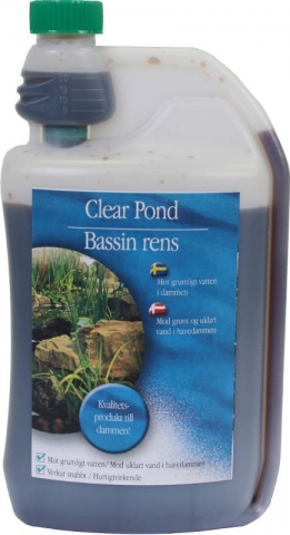 Clear Pond 1000ml till 22500l mot grumligt vatten