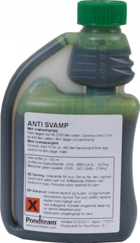 Anti Svamp, 250ml till 2250l mot svamp på dammfisk