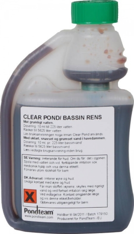 Clear Pond 250ml till 5625l mot grumligt vatten